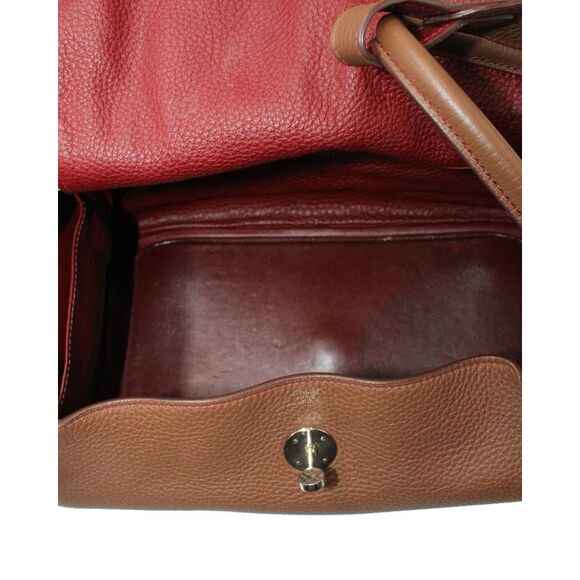 Hermes Lindy 30 Bag in Etoupe Brown Clemence Leather - Picture 6 of 10